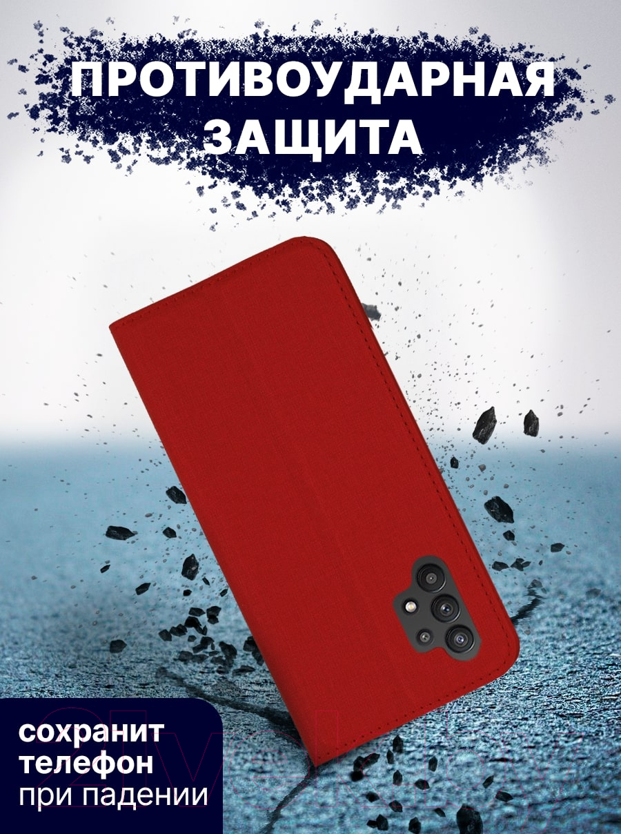 Чехол-книжка Bingo Book для Galaxy A32 4G (красный) — фото 5