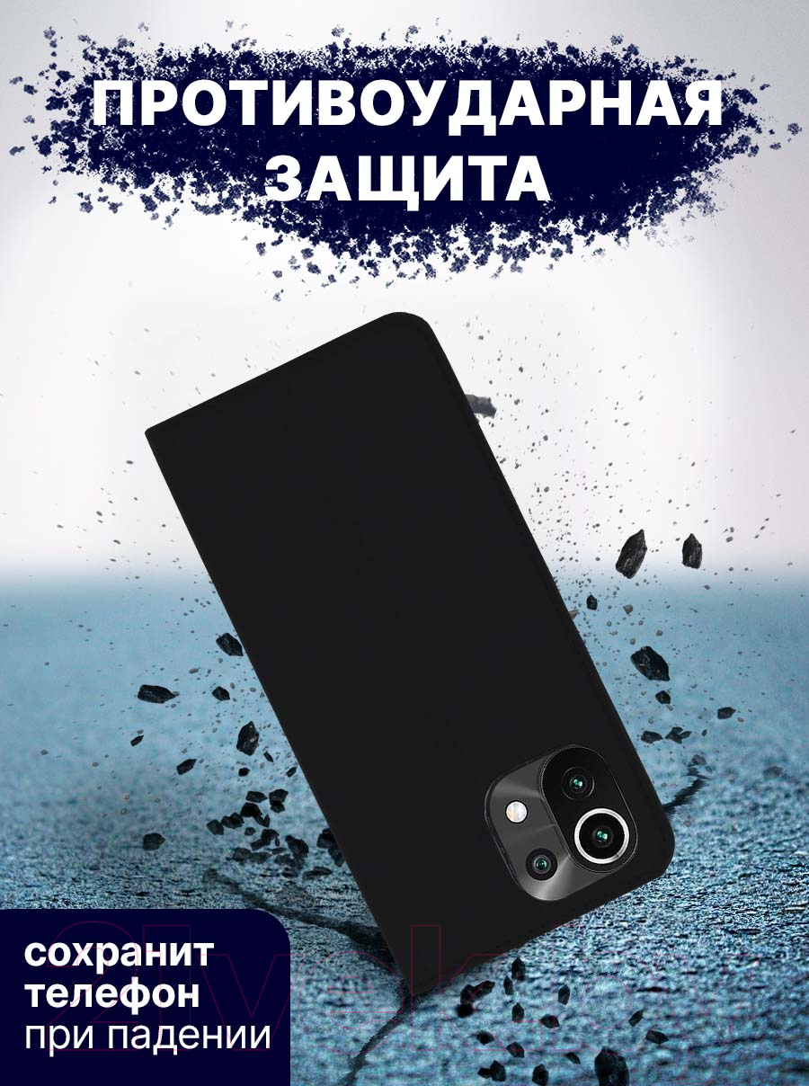 Чехол-книжка Bingo Book для Mi 11 Lite (черный) — фото 5