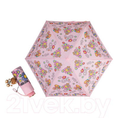 Зонт складной Moschino 8445-SuperminiN Floreal Pink