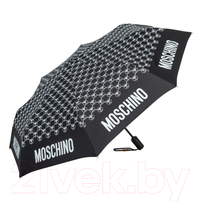 Зонт складной Moschino 8936-OCA DQM Allover Black