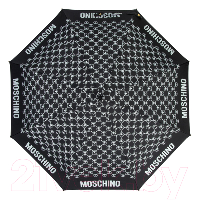 Зонт складной Moschino 8936-OCA DQM Allover Black