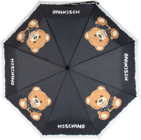Зонт складной Moschino 8063-OCA Fluffy Bear Nero - 