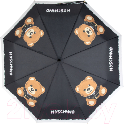 Зонт складной Moschino 8063-OCA Fluffy Bear Nero
