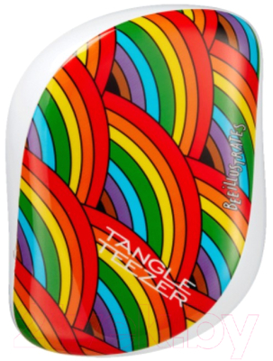Расческа-массажер Tangle Teezer Compact Styler Rainbow Galore