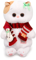 Мягкая игрушка Budi Basa Кошечка Ли-Ли Baby в шарфике со снеговичком / LB-088 - 