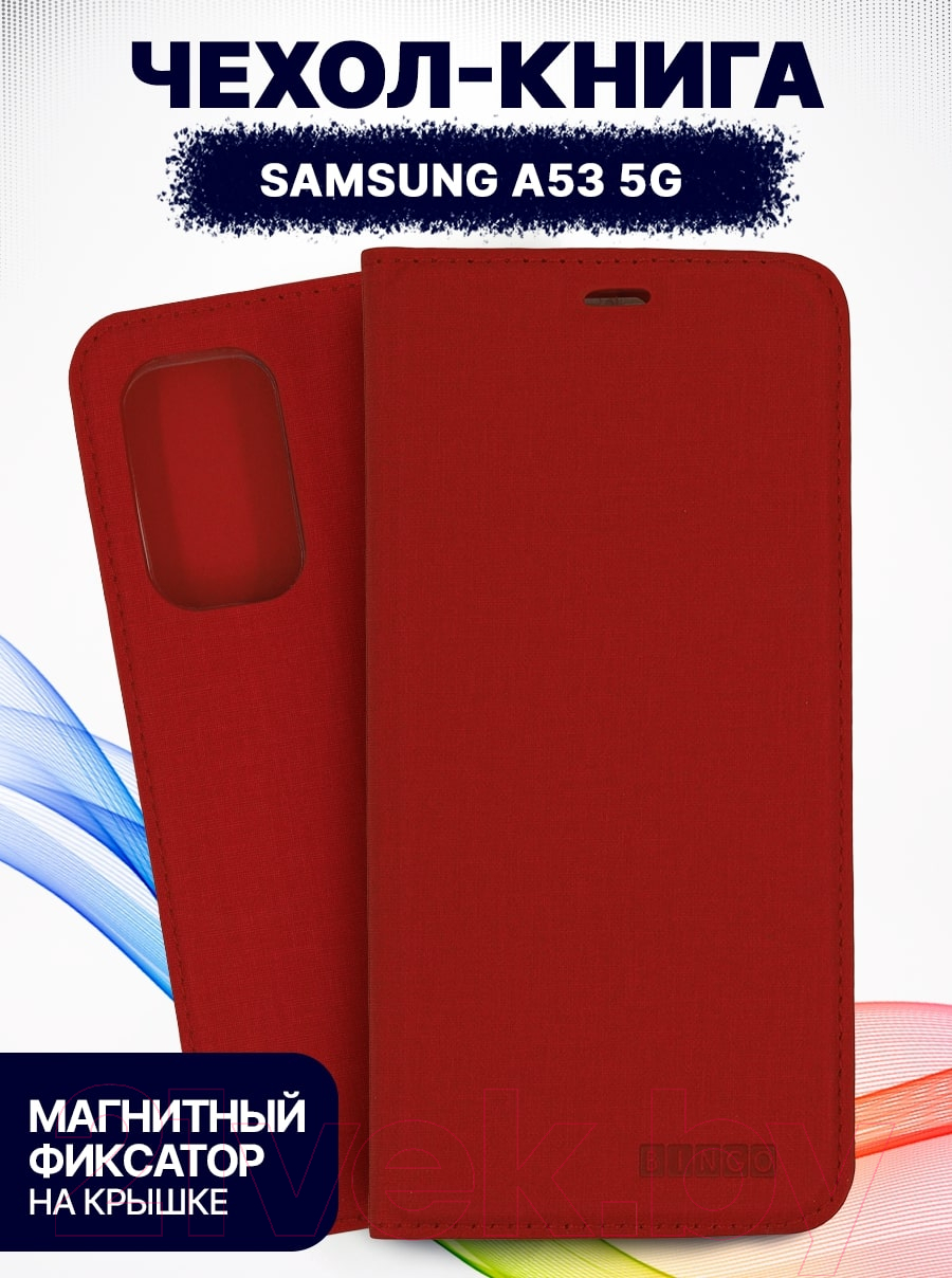 Чехол-книжка Bingo Book для Galaxy A53 5G (красный) — фото 2