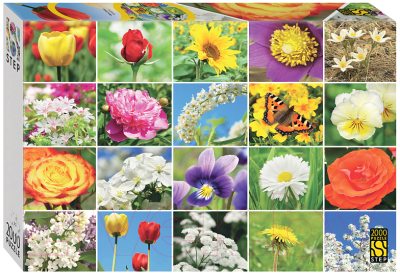 Пазл Step Puzzle Цветы. Коллаж / 84052 (2000эл)