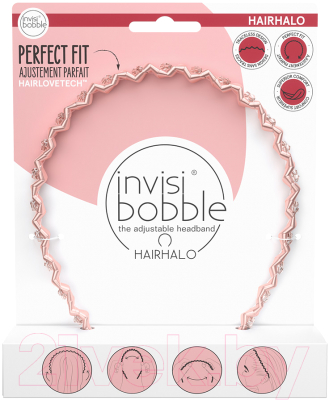 Обруч для волос Invisibobble Hairhalo Pink Sparkle