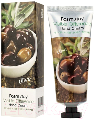 Крем для рук FarmStay Visible Difference Hand Cream Olive (100мл)
