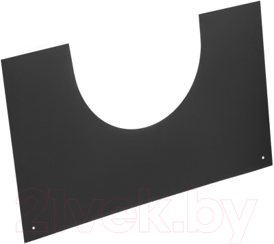 Накладка разрезная для дымохода КПД 0.7мм 550x550 ф200 под сэндвич (черный)