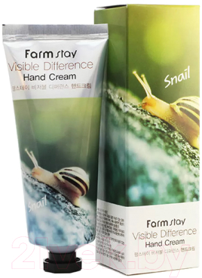 Крем для рук FarmStay Visible Difference Hand Cream Snail (100мл)