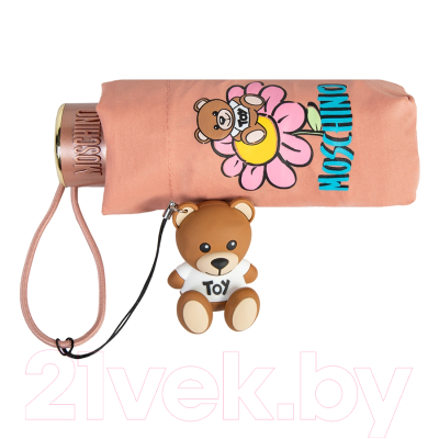 Зонт складной Moschino 8252-SuperminiN Flower Bea Pink
