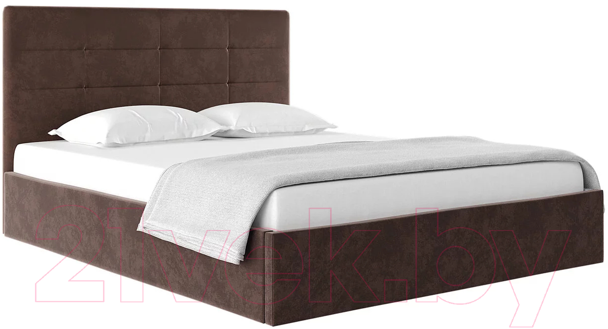 Каркас кровати НК Мебель Соната 180x200 / 72306341 (велюр шоколад)