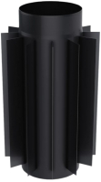 Радиатор на трубу дымохода КПД 500/2мм ф120 (черный) - 