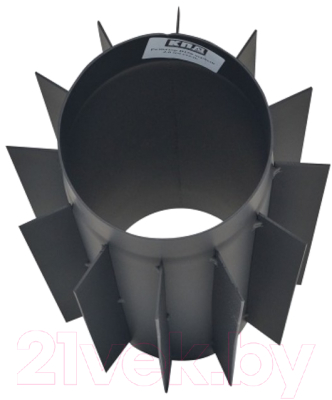 Радиатор на трубу дымохода КПД 500/2мм ф120 (черный)