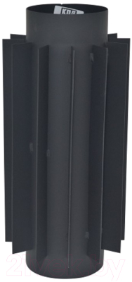 Радиатор на трубу дымохода КПД 500/2мм ф200 (черный)