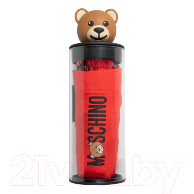 Зонт складной Moschino 8430-SuperminiC Bear In The Tube Red