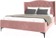 Каркас кровати НК Мебель Tango 160x200 / 72306797 (велюр розовый) - 