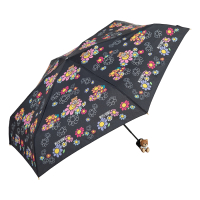 Зонт складной Moschino 8445-SuperminiA Floreal Black - 