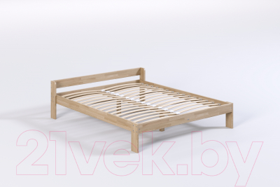 Двуспальная кровать Домаклево Маруся Сосна 180x200 (натуральный)