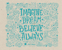 Скетчбук Эксмо Imagine. Dream. Believe. Always - 