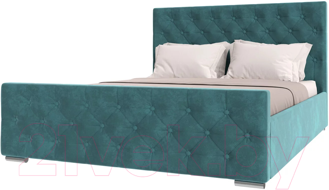 Каркас кровати НК Мебель Интеро 180x200 / 72306784 (велюр бирюзовый)