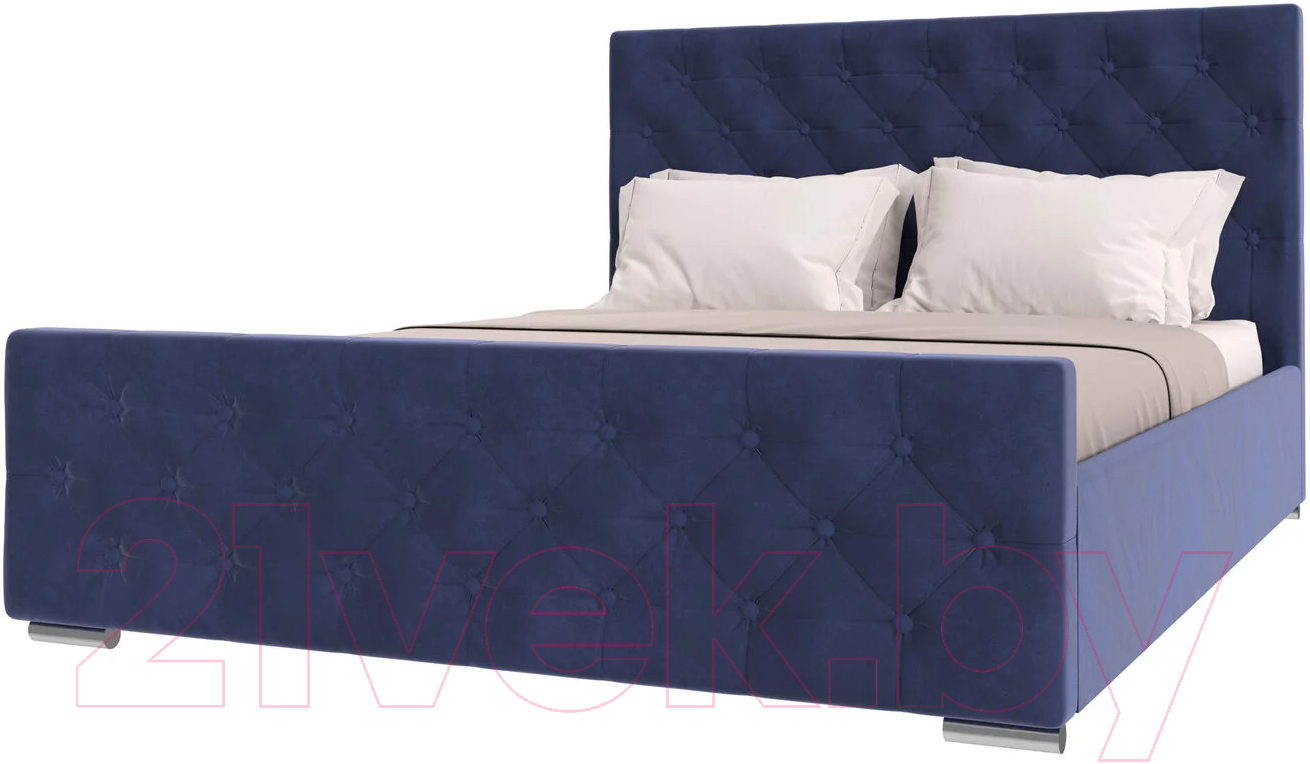 Каркас кровати НК Мебель Интеро 180x200 / 72306782 (велюр индиго)