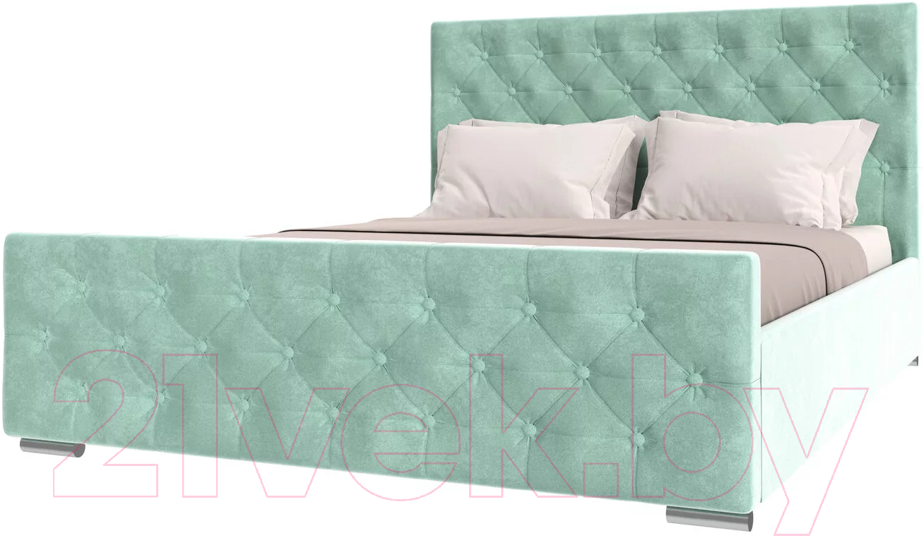 Каркас кровати НК Мебель Интеро 180x200 / 72306786 (велюр мята)