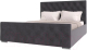 Каркас кровати НК Мебель Интеро 160x200 / 72306771 (велюр серый) - 