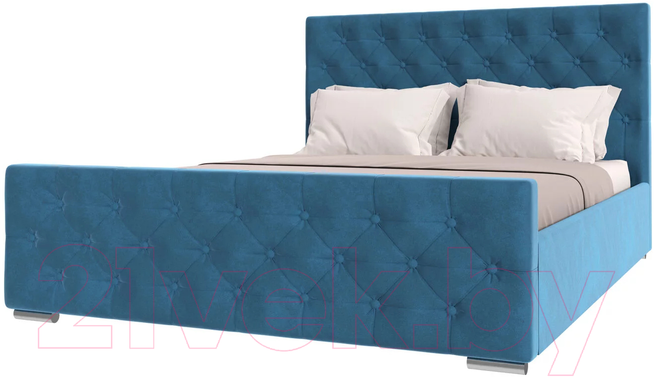 Каркас кровати НК Мебель Интеро 180x200 / 72306781 (велюр синий)
