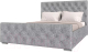 Каркас кровати НК Мебель Интеро 140x200 / 72306760 (рогожка серый) - 