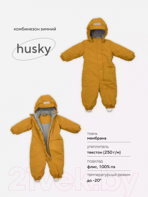 Комбинезон прогулочный детский Rant Husky / 155/1-80 (Honey Yellow)