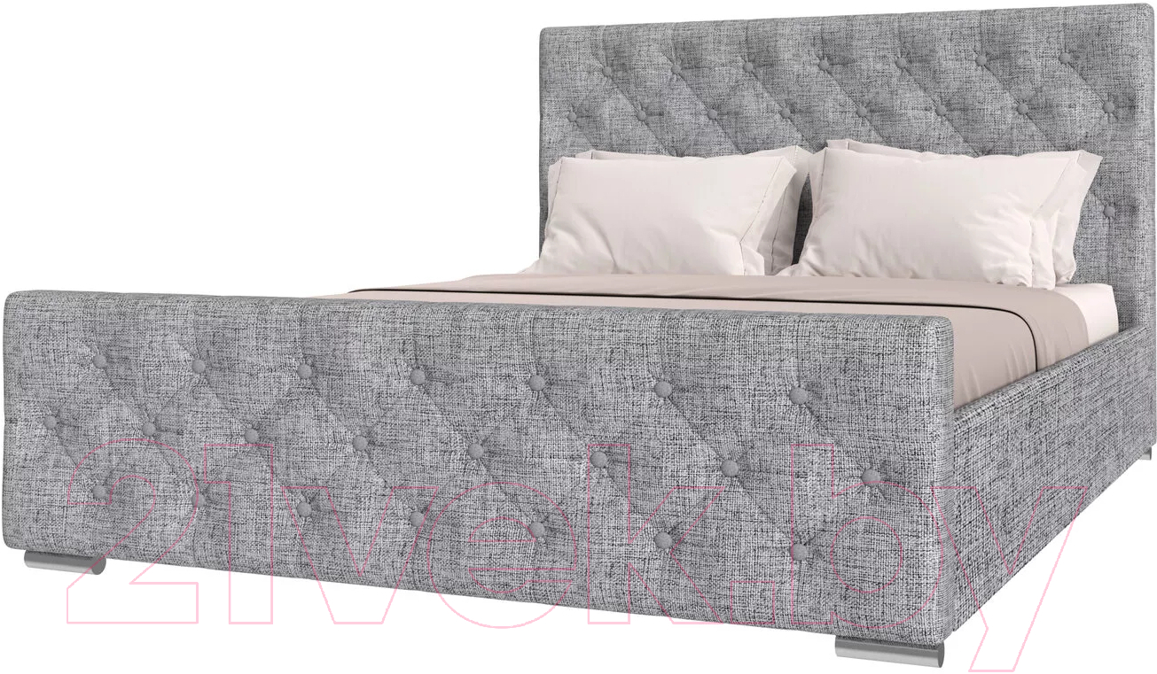Каркас кровати НК Мебель Интеро 180x200 / 72306778 (рогожка серый)