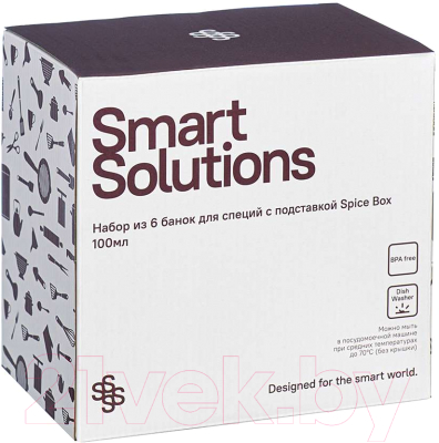 Набор для специй Smart Solutions Spice Box / SH-SB-JS-BLK-Set6