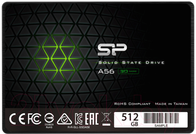 SSD диск Silicon Power A56 512GB (SP512GBSS3A56A25)