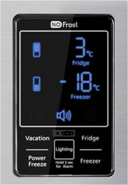 Холодильник с морозильником Samsung RL55VEBIH - управление