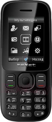 Мобильный телефон Texet TM-D109 (черный) - общий вид