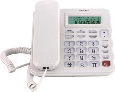 Проводной телефон Texet TX-254 (серый) - общий вид