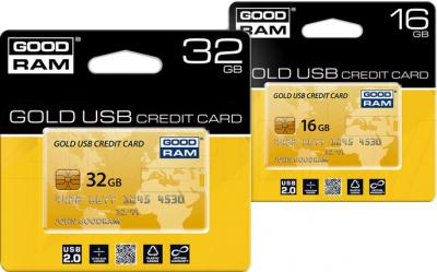 Usb flash накопитель Goodram Credit Card 32GB (PD32GH2GRCCPR9) - упаковка