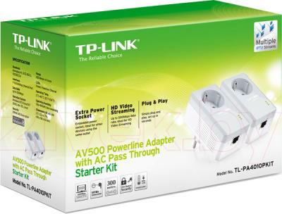 Комплект powerline-адаптеров TP-Link TL-PA4010PKIT - упаковка