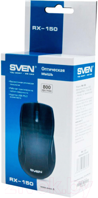 Мышь Sven RX-150 USB+PS/2 (черный)