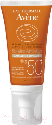 Крем солнцезащитный Avene SPF50+ антивозрастной