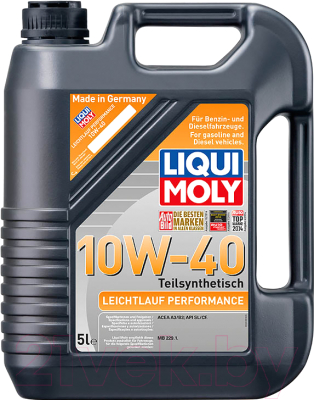 Моторное масло Liqui Moly Leichtlauf Performance 10W40 / 2536 (5л)