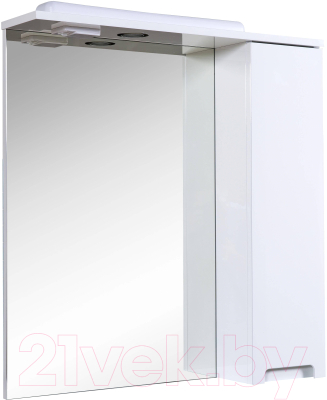 Шкаф с зеркалом для ванной Аква Родос Квадро 70 R / АР0001762