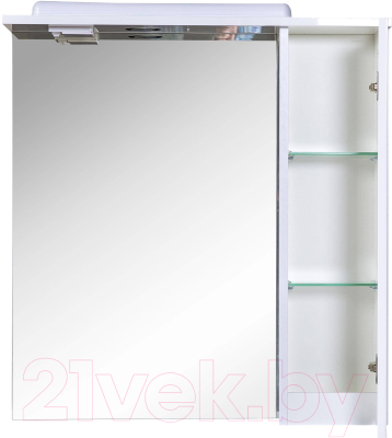 Шкаф с зеркалом для ванной Аква Родос Квадро 70 R / АР0001762