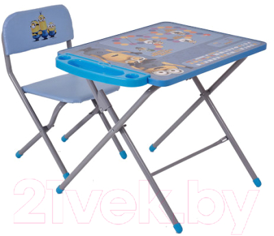 Комплект мебели с детским столом Polini Kids 203 Гадкий я (голубой)