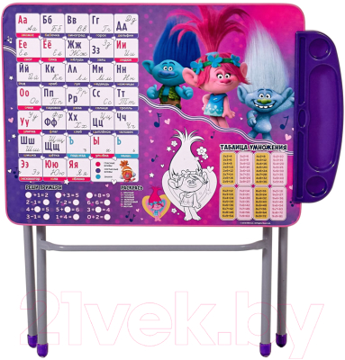 Комплект мебели с детским столом Polini Kids Тролли 303 (фиолетовый)