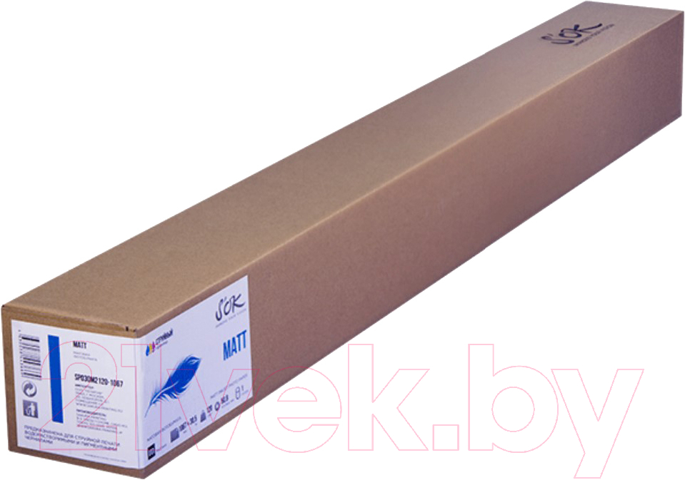 Бумага Sakura Printing S'OK A0+ 1067х30.5м, втулка 50.8мм 120г/м2 / SP030M2120-1067