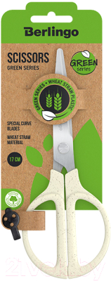 Изображение товара Ножницы канцелярские Berlingo Green Series / DNe_17300_a (белый)