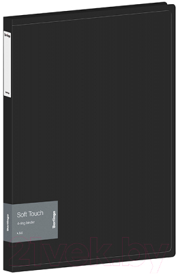 Папка для бумаг Berlingo Soft Touch / RB4_4D980 (черный)